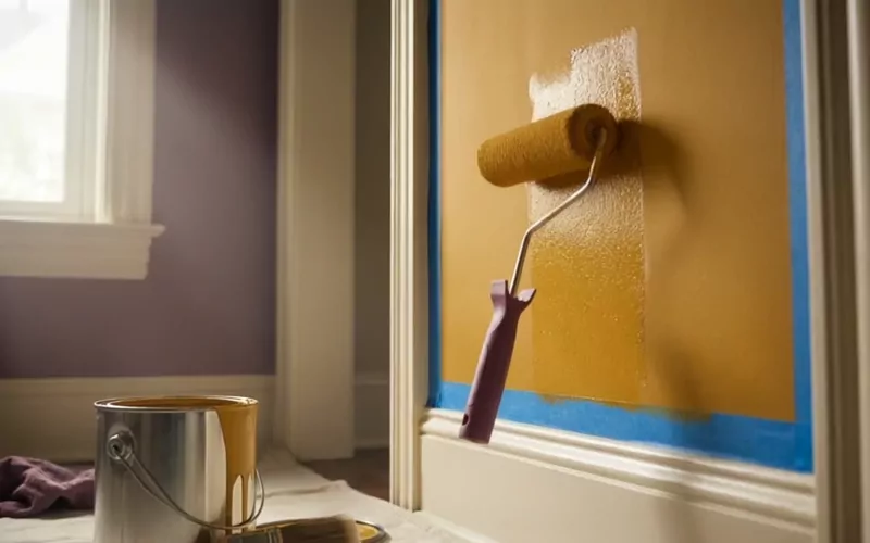Ochre & Ivory — fine finishes, a scroll-cinema painting landing page